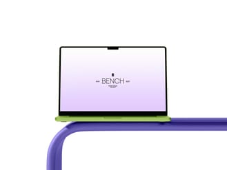 Macbook Pro 16  Bench Series Free Mockup
