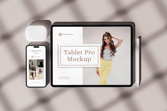 iPad Pro and iPhone 14 Pro Mockup