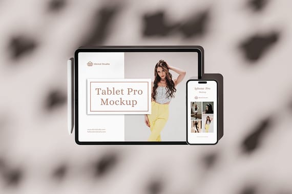 iPad Pro and iPhone 14 Pro Mockup