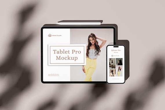 iPad Pro and iPhone 14 Pro Mockup