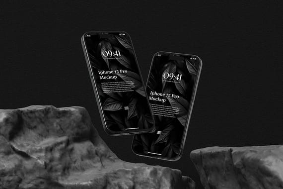 iPhone 15 Pro Mockup Set