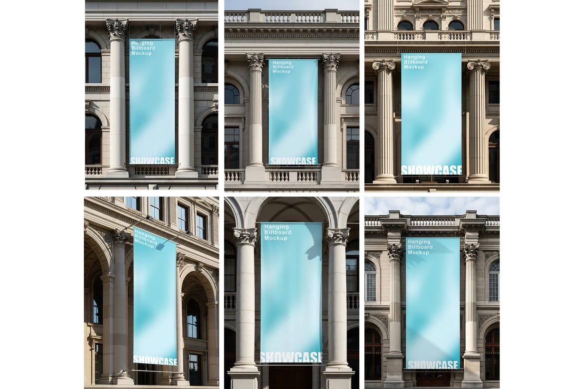 Hanging Billboard Mockups
