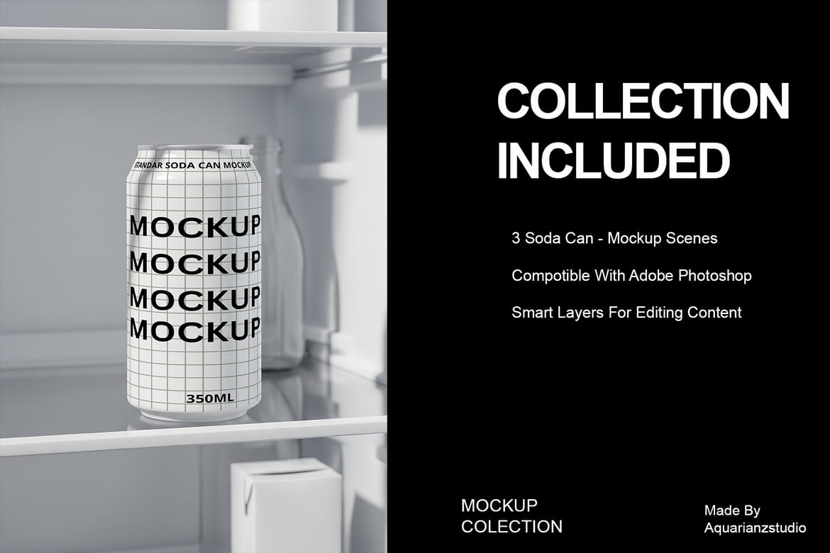 soda can mockup