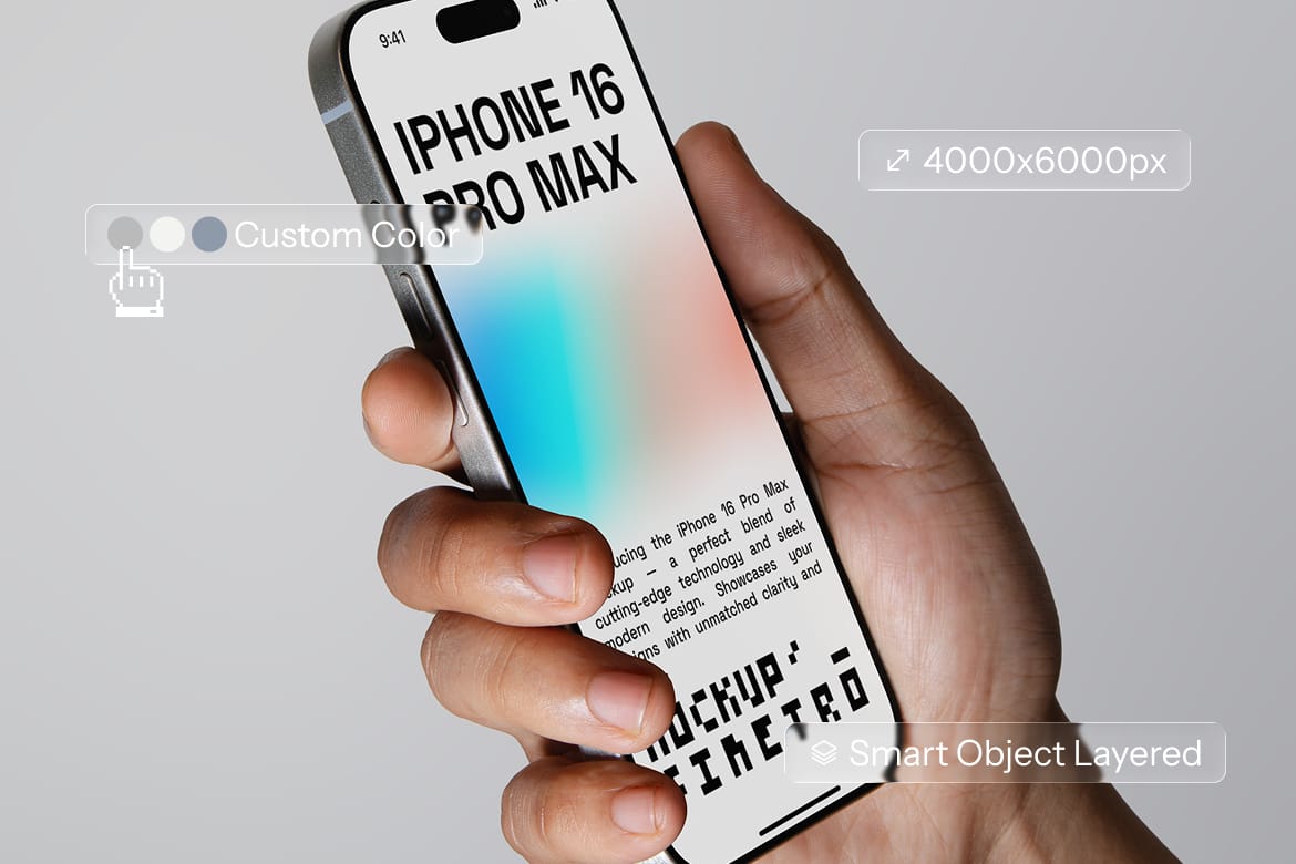 Iphone 16 Pro Max Mockup