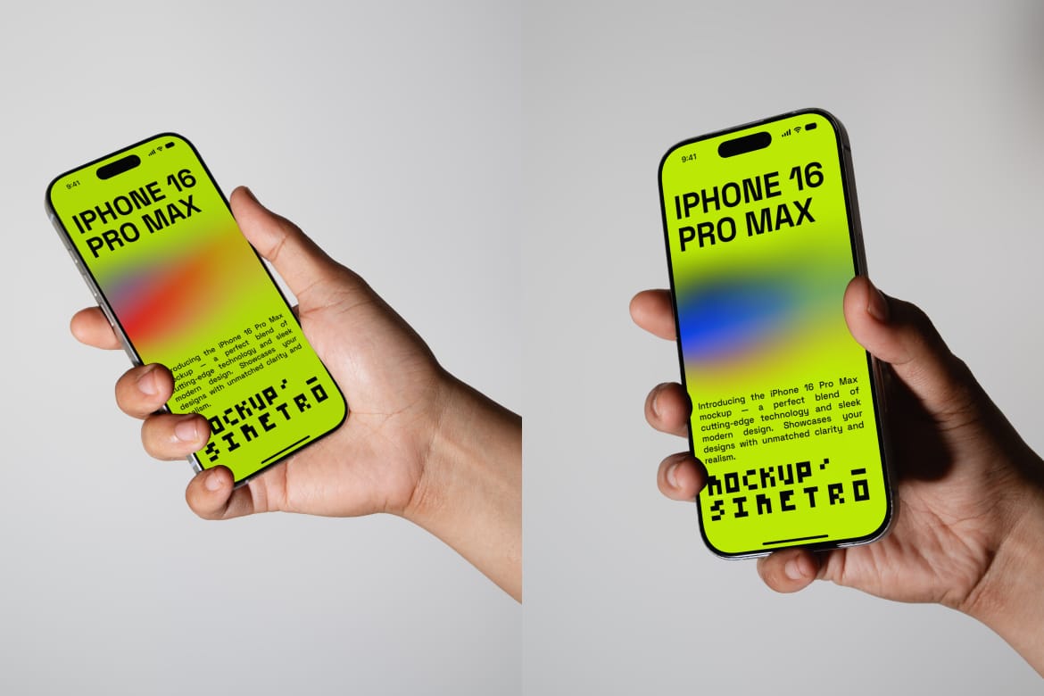 Iphone 16 Pro Max Mockup