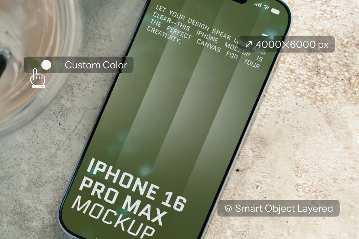 Iphone 16 Pro Max Mockup