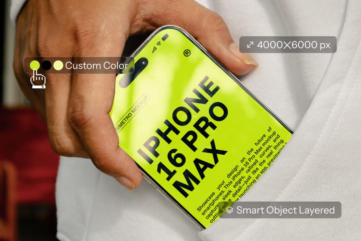 Iphone 16 Pro Max Mockup