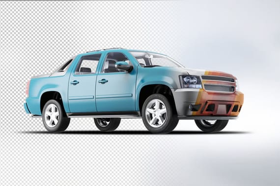 4X4 Pickup Truck Mock-Up