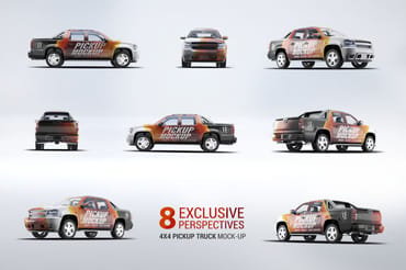 4X4 Pickup Truck Mock-Up