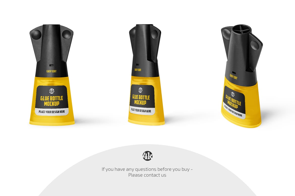 Super Glue Bottle Mockup Set
