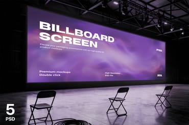 Large Screen Mockup Set
