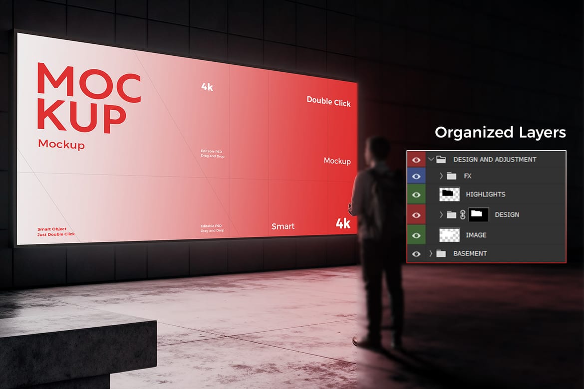 Large Screen Mockup Set