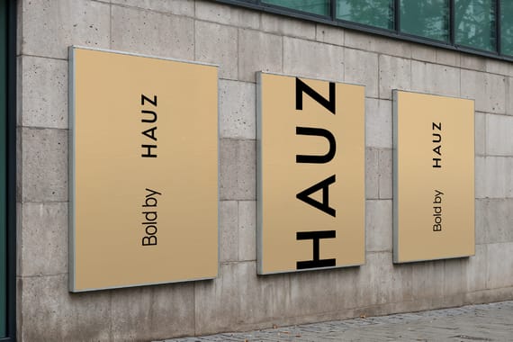 Bold architectural billboard & poster mockups