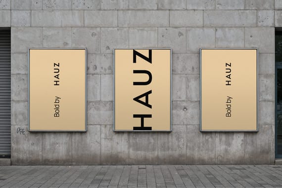 Bold architectural billboard & poster mockups