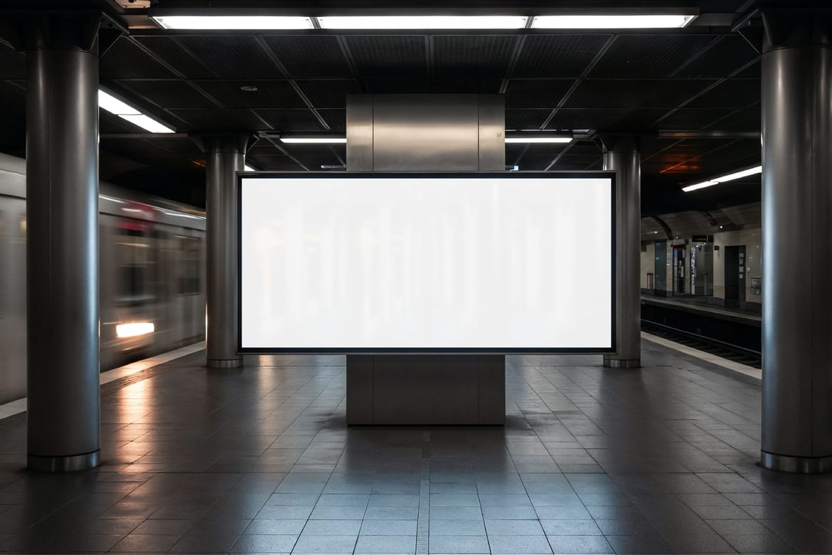 Bold architectural billboard & poster mockups