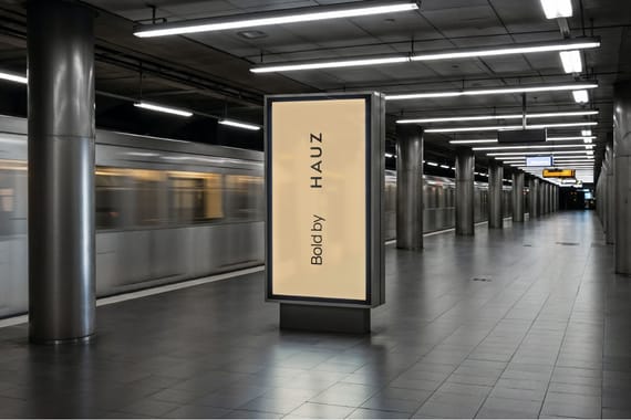 Bold architectural billboard & poster mockups