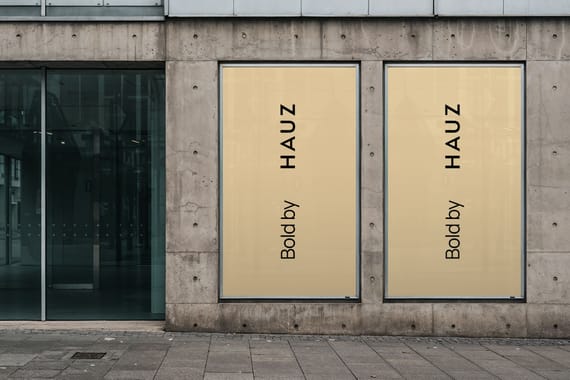 Bold architectural billboard & poster mockups