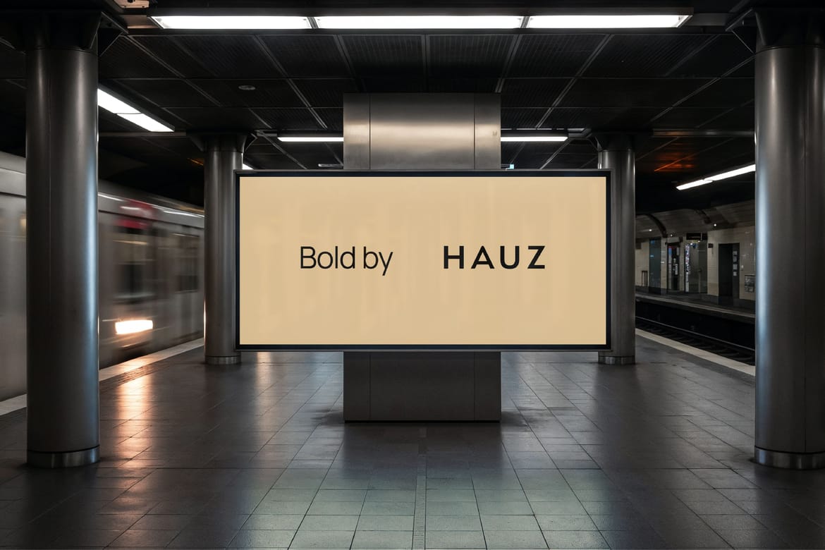 Bold architectural billboard & poster mockups