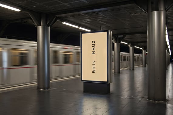 Bold architectural billboard & poster mockups