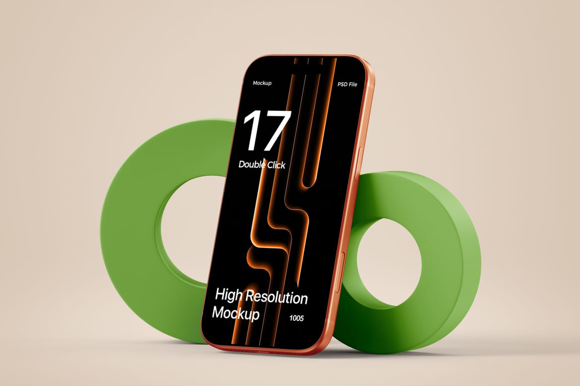 Realistic iPhone 17 Pro Max Mockup