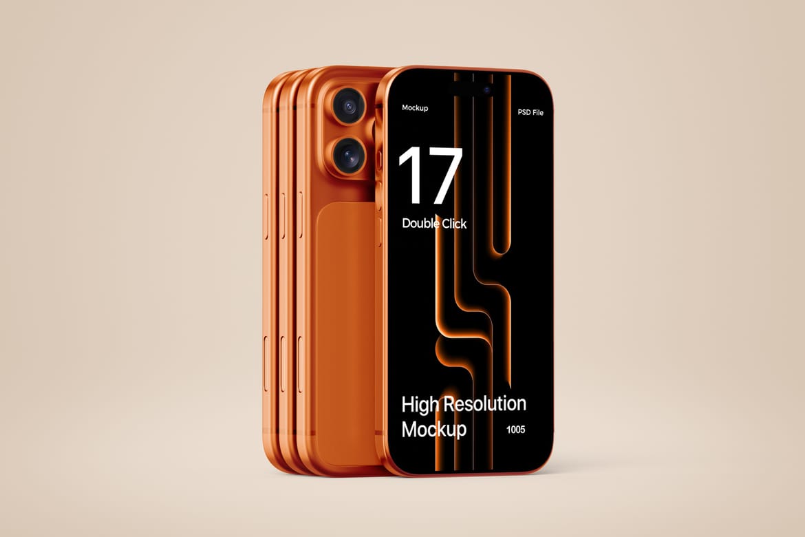 Realistic iPhone 17 Pro Max Mockup