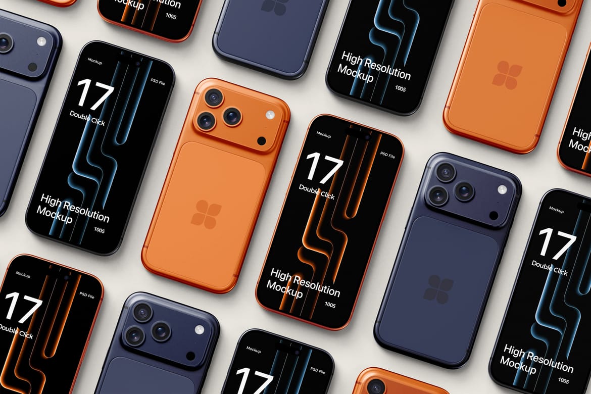 Realistic iPhone 17 Pro Max Mockup