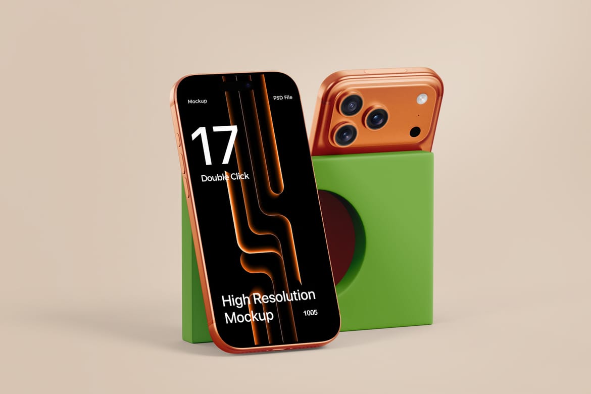 Realistic iPhone 17 Pro Max Mockup
