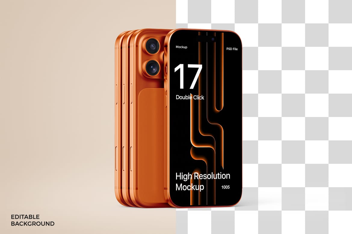 Realistic iPhone 17 Pro Max Mockup