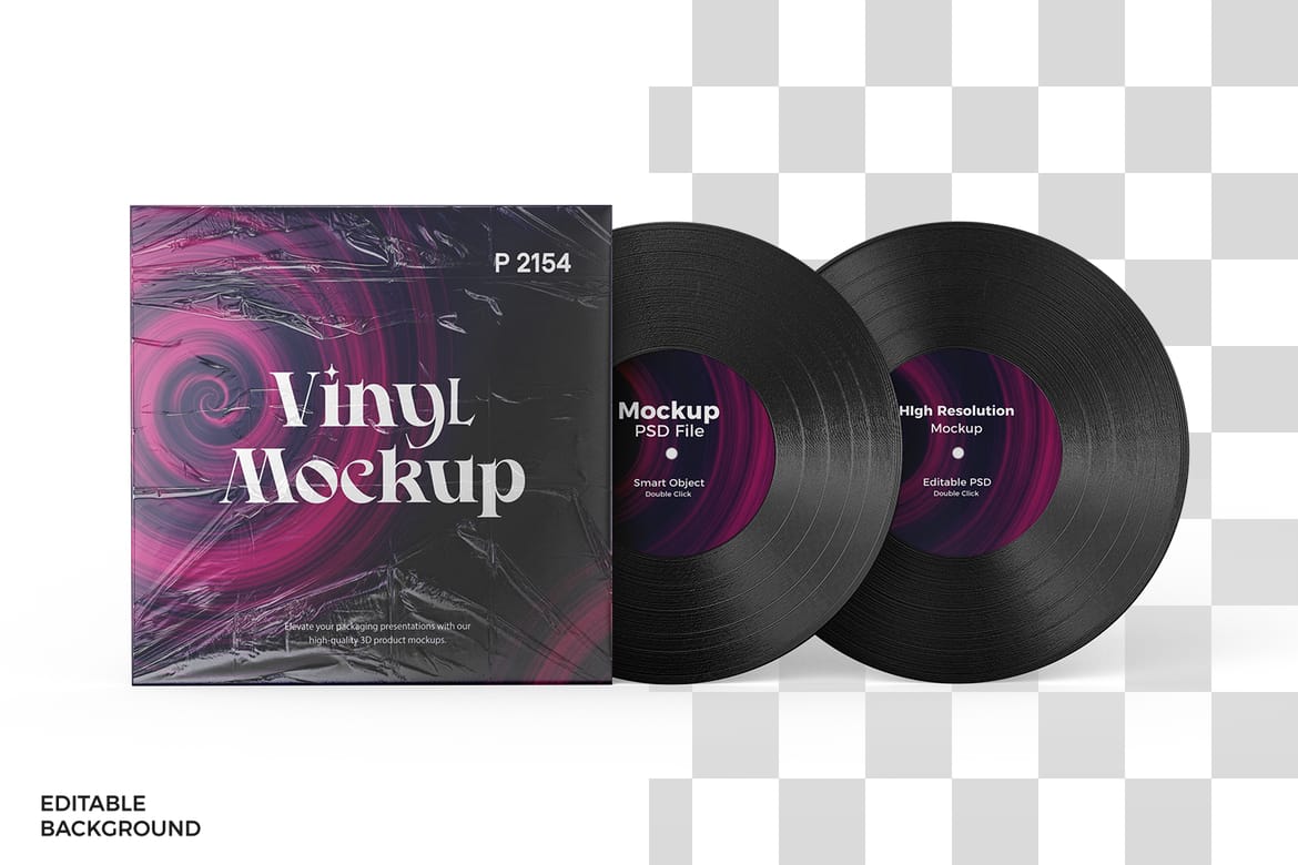 Vinyl Record Mockup
