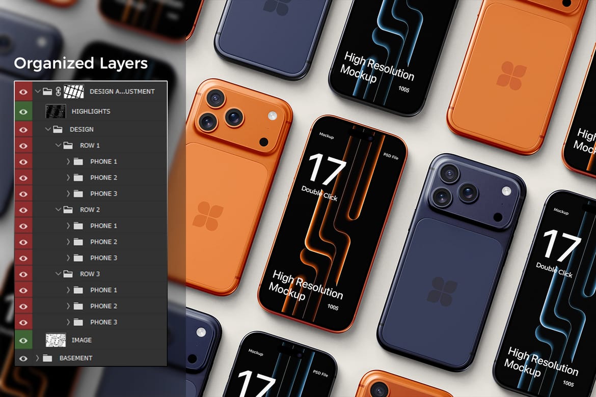 Realistic iPhone 17 Pro Max Mockup