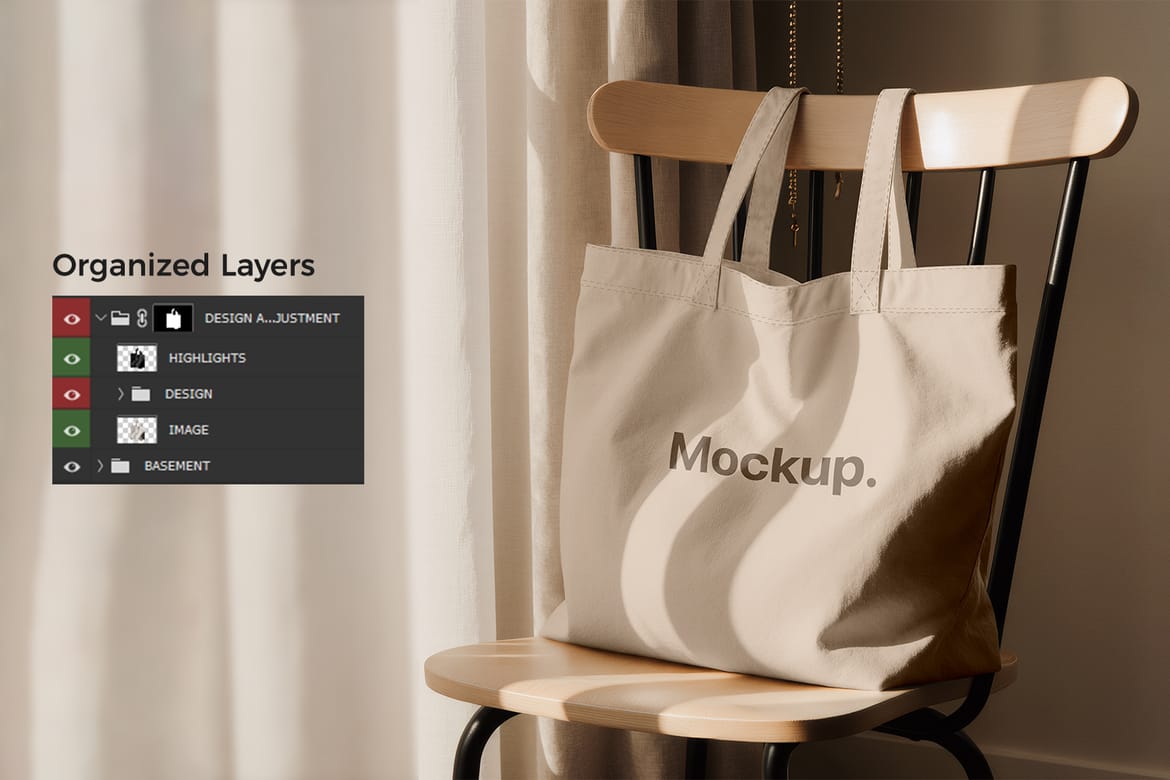 Canvas Tote Bag Mockup