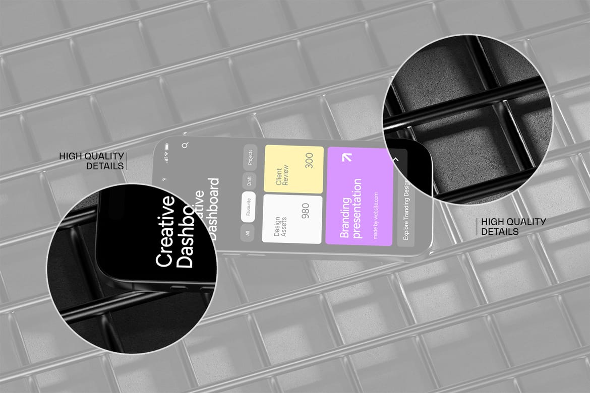 Modern iPhone 16 Pro Max Mockup
