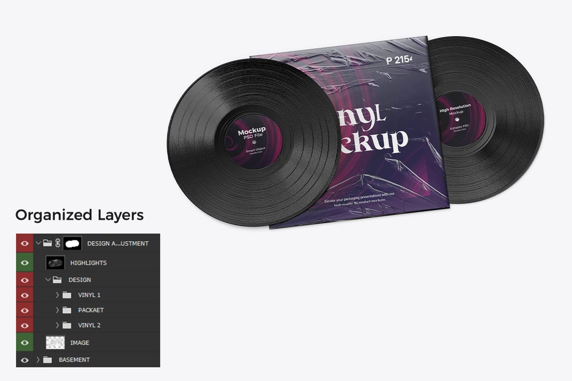 Vinyl Record Mockup