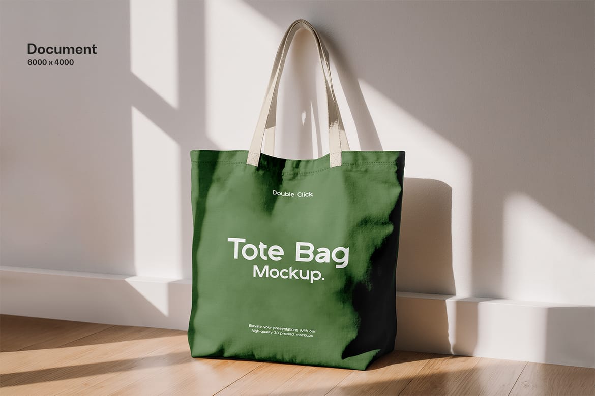 Canvas Tote Bag Mockup