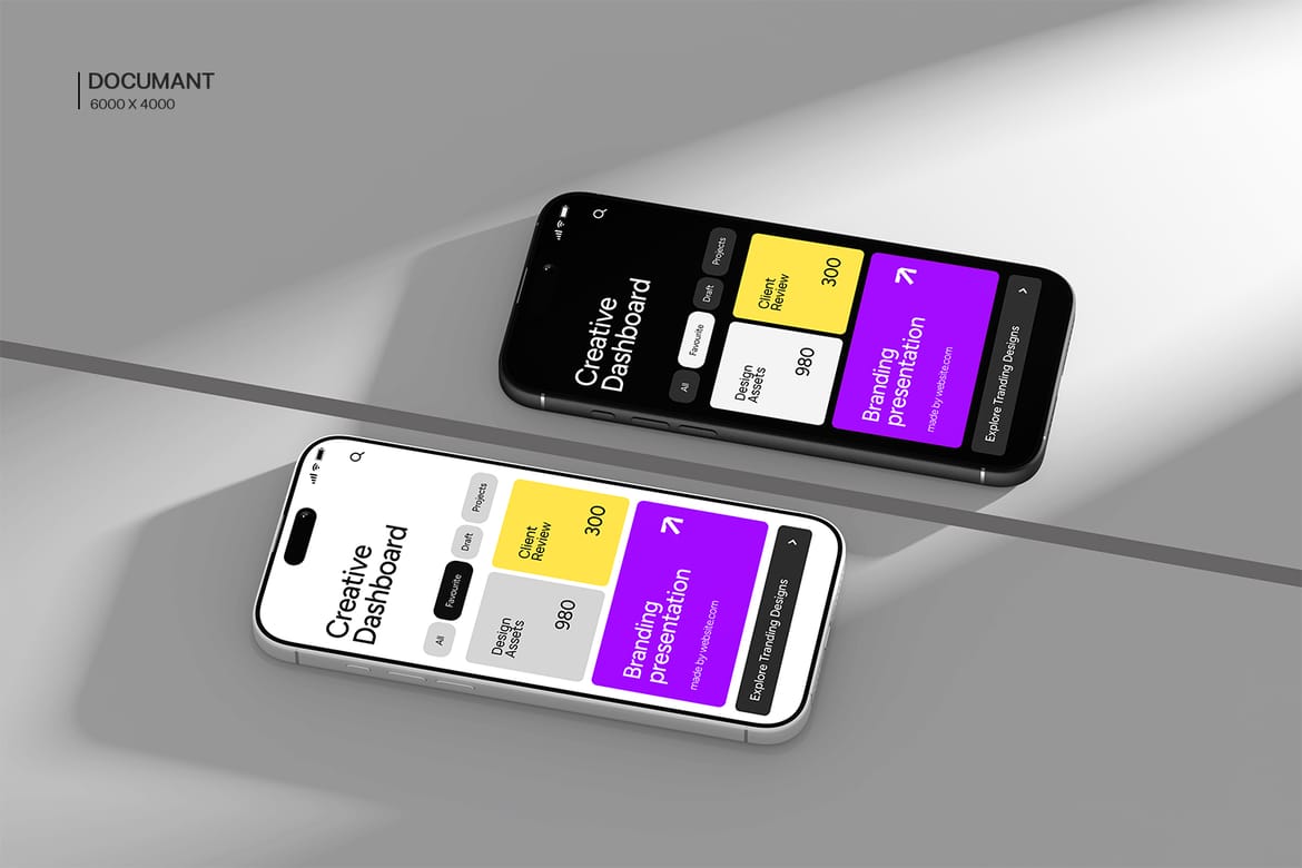 Modern iPhone 16 Pro Max Mockup