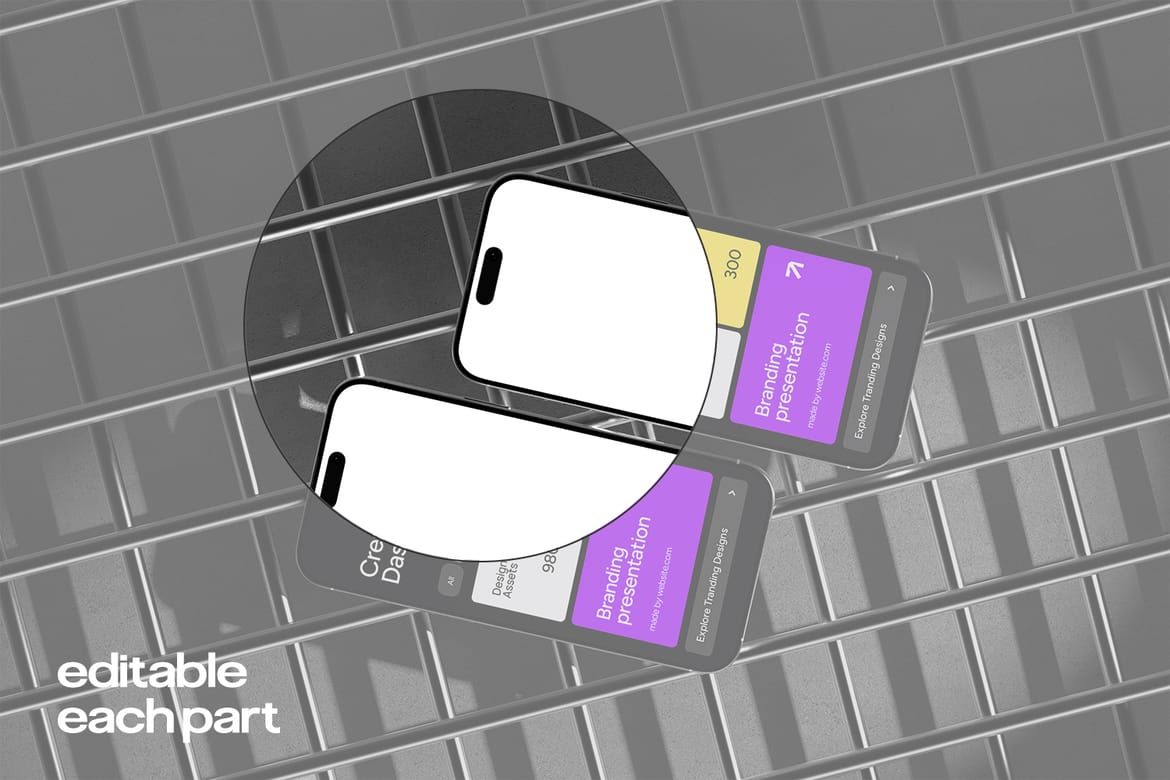 Modern iPhone 16 Pro Max Mockup