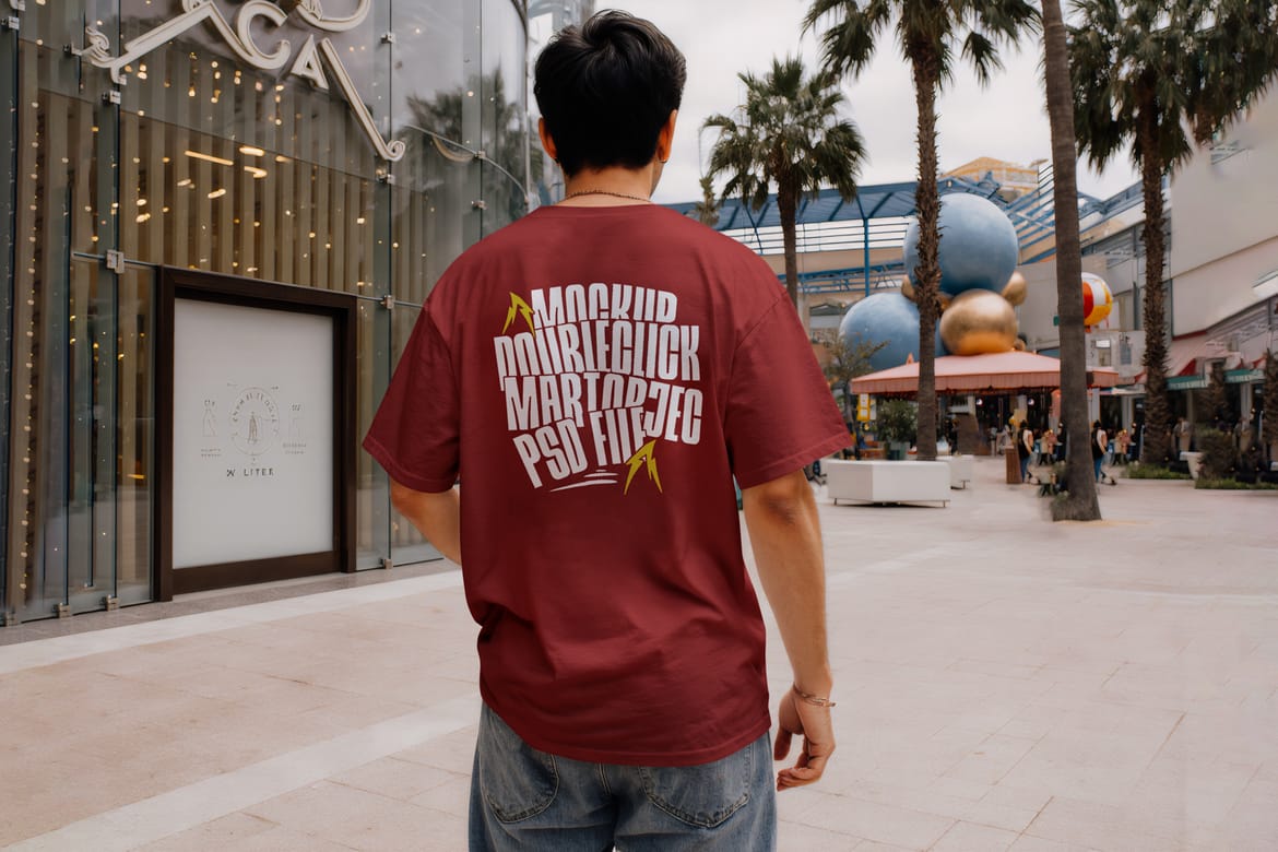 Urban Streetwear T-Shirt Mockup Set
