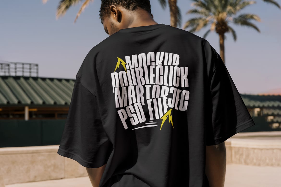 Urban Streetwear T-Shirt Mockup Set