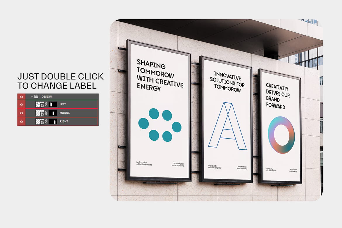 Street Billboard Banner Poster Mockup