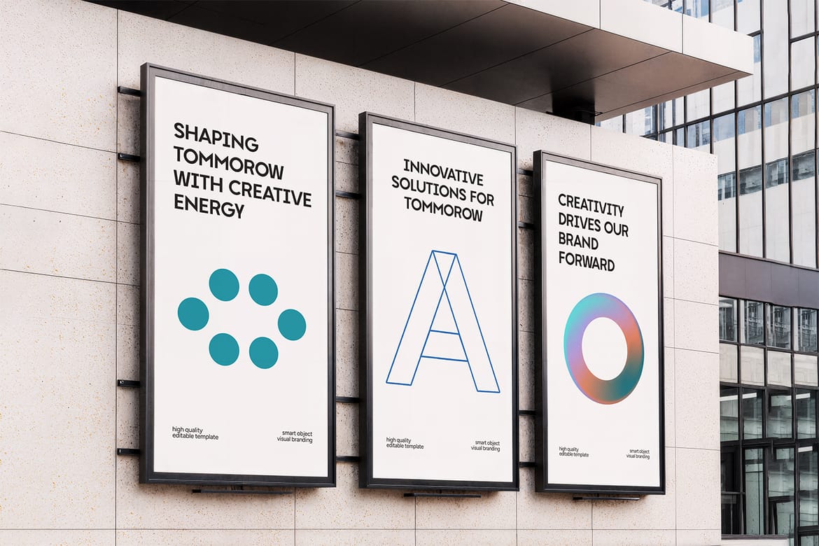 Street Billboard Banner Poster Mockup