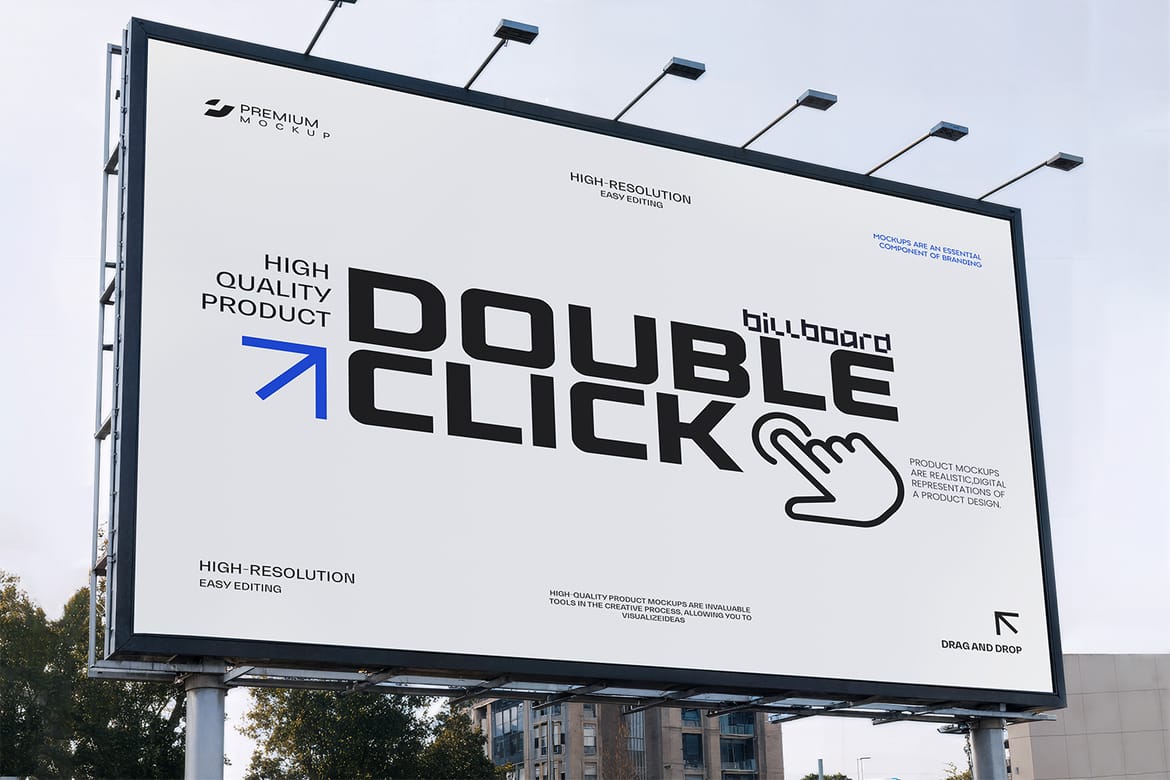 Street Billboard Banner Poster Mockup