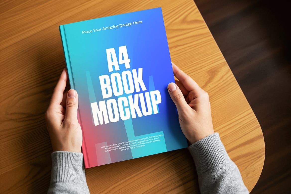 A4 Book Mockup