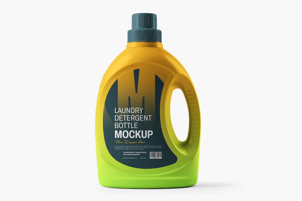 Laundry Detergent Bottle Mockup