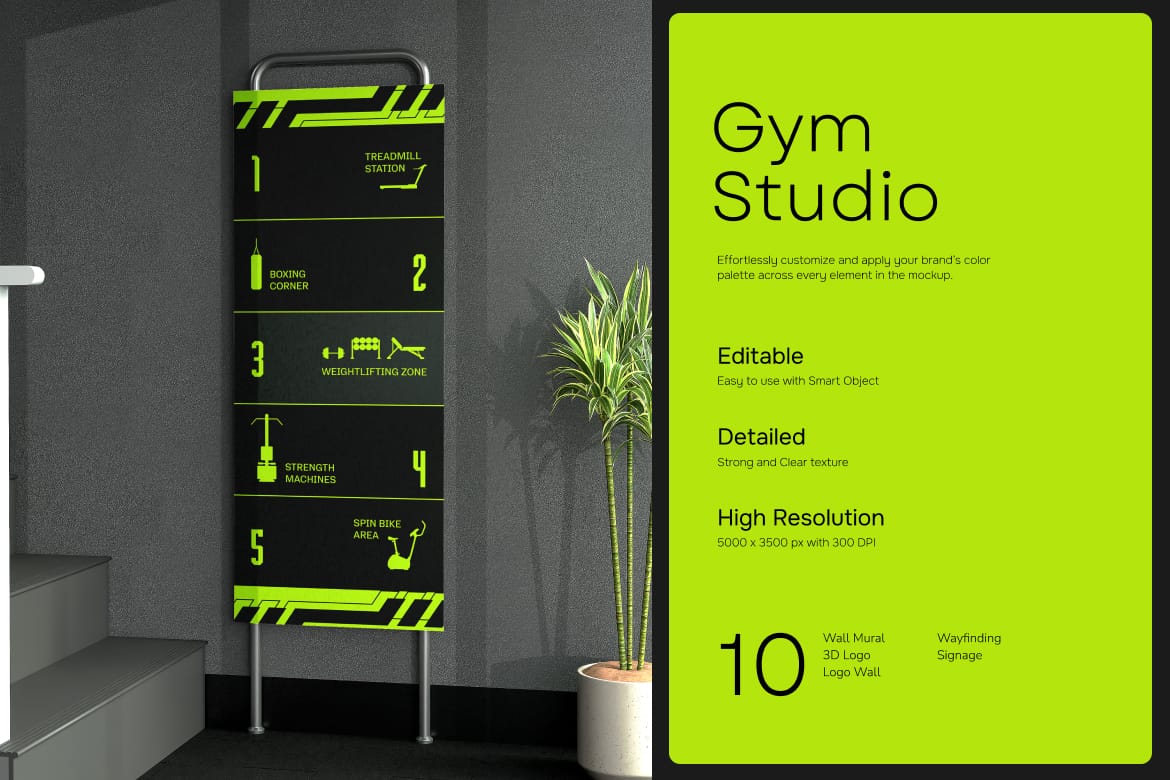 Gym Studio Branding - Environmental