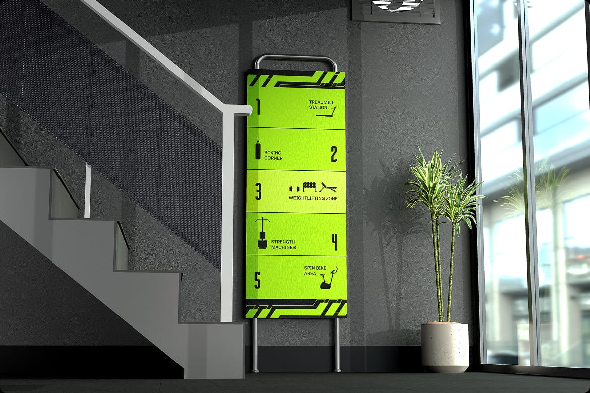 Gym Studio Branding - Environmental