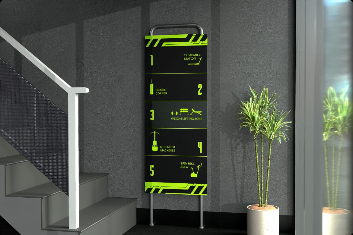 Gym Studio Branding - Environmental