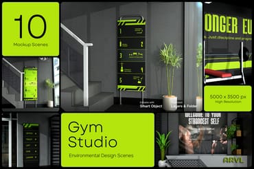 Gym Studio Branding - Environmental