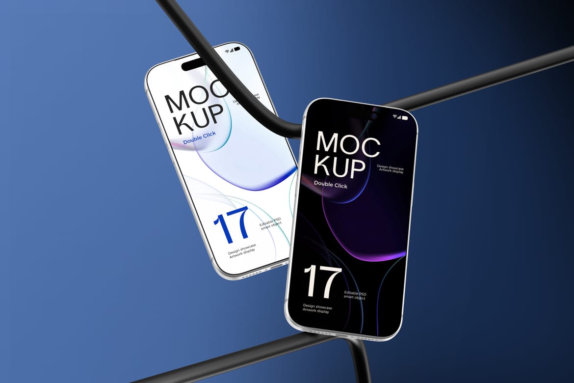 Industrial Modern iPhone 17 Pro Mockup