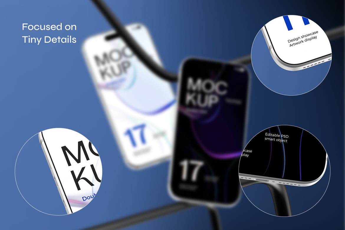 Industrial Modern iPhone 17 Pro Mockup