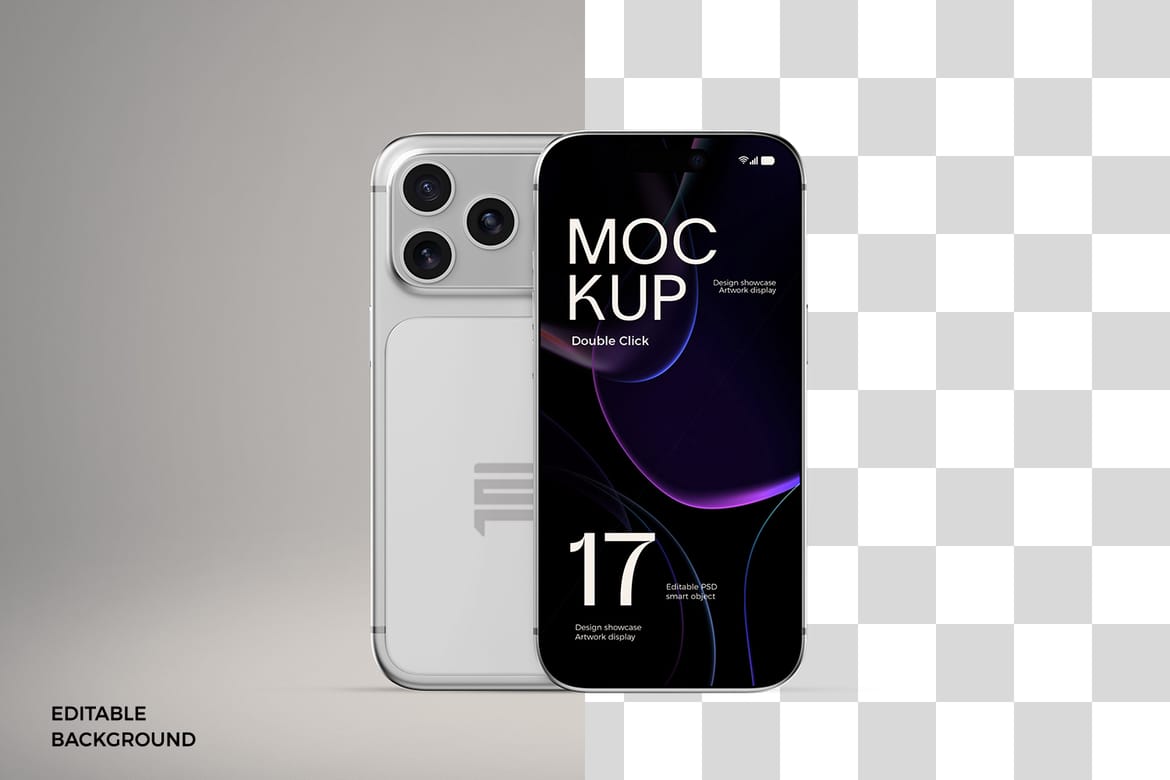 Industrial Modern iPhone 17 Pro Mockup